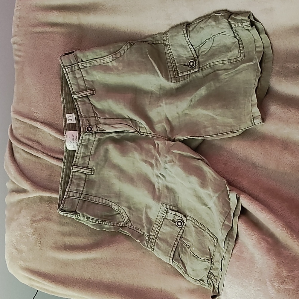 Lucky Brand Green Cargo Shorts
